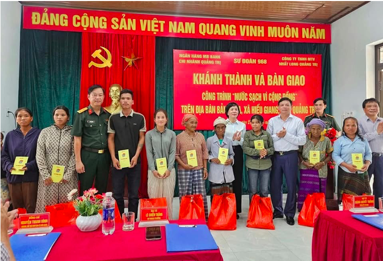 MB Quảng Trị bàn giao công trình “Nước sạch vì cộng đồng” tại Bản Chùa